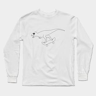 Skateboarding Dino Long Sleeve T-Shirt